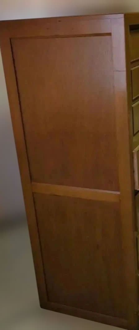 昭和　レトロ　タンス　箪笥　チェスト　引き出し　波板ガラス　ガラス戸