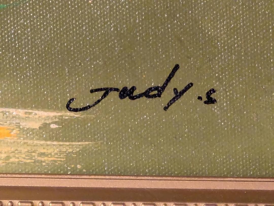 【真作】絵画　油彩6号　花のある静物　華やかな色彩が魅力の油彩画　W54