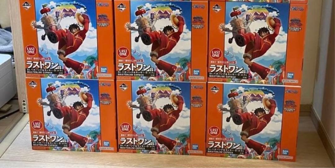 【未開封】ワンピース　未来島エッグヘッド　ラストワン賞 ルフィ6個セット