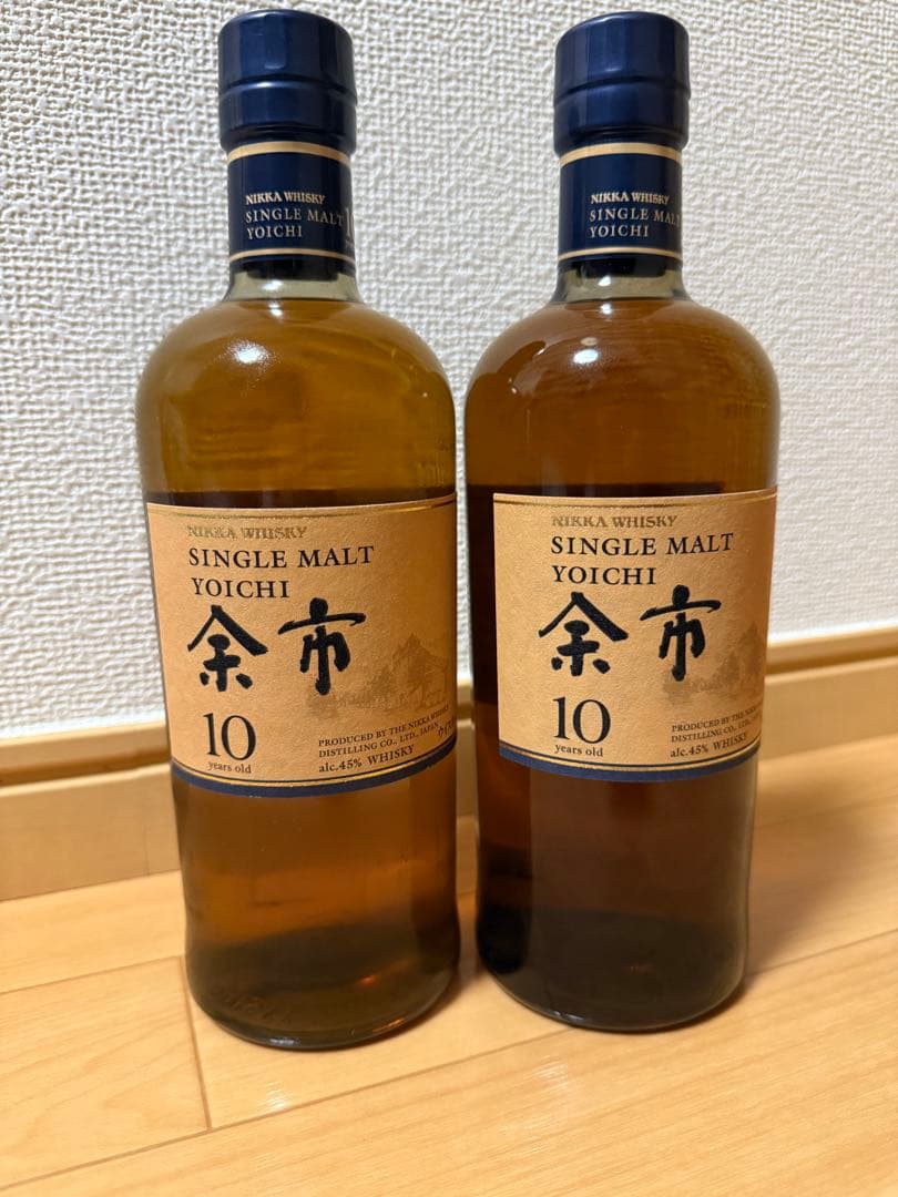 【箱付き】2本×ニッカウヰスキー 余市 10年 700ml