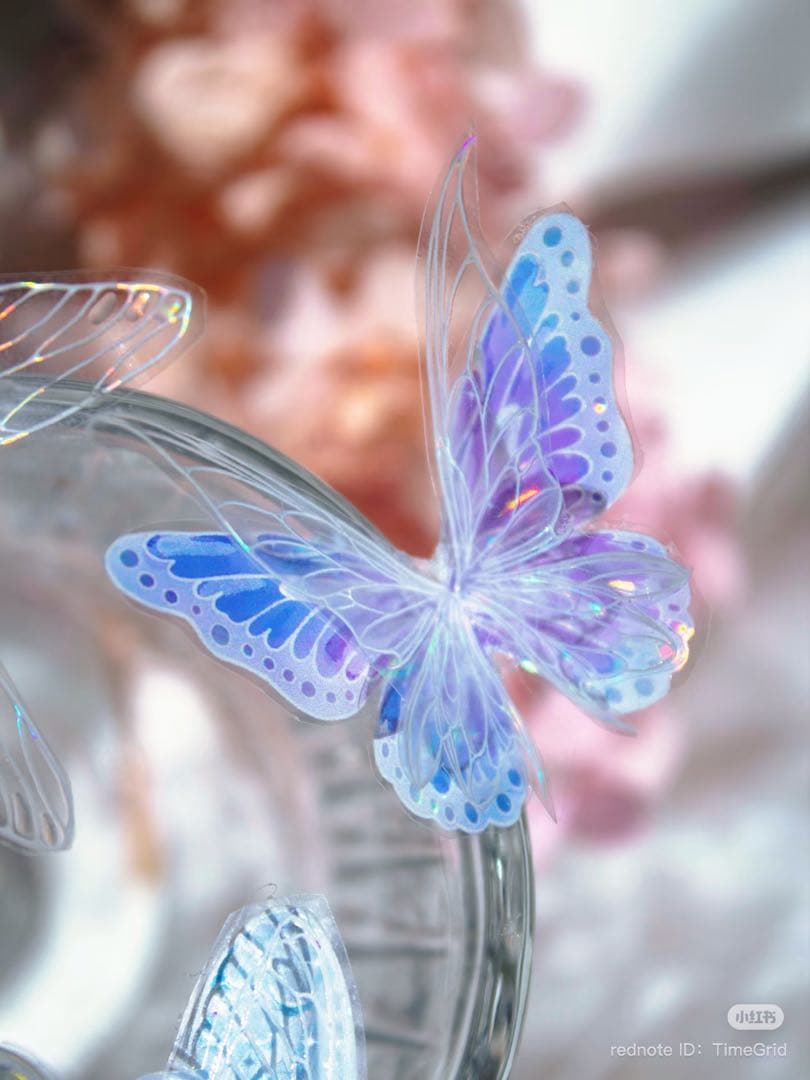 时间格子《虹息之羽》海外マスキングテープ　マステ 【2386】