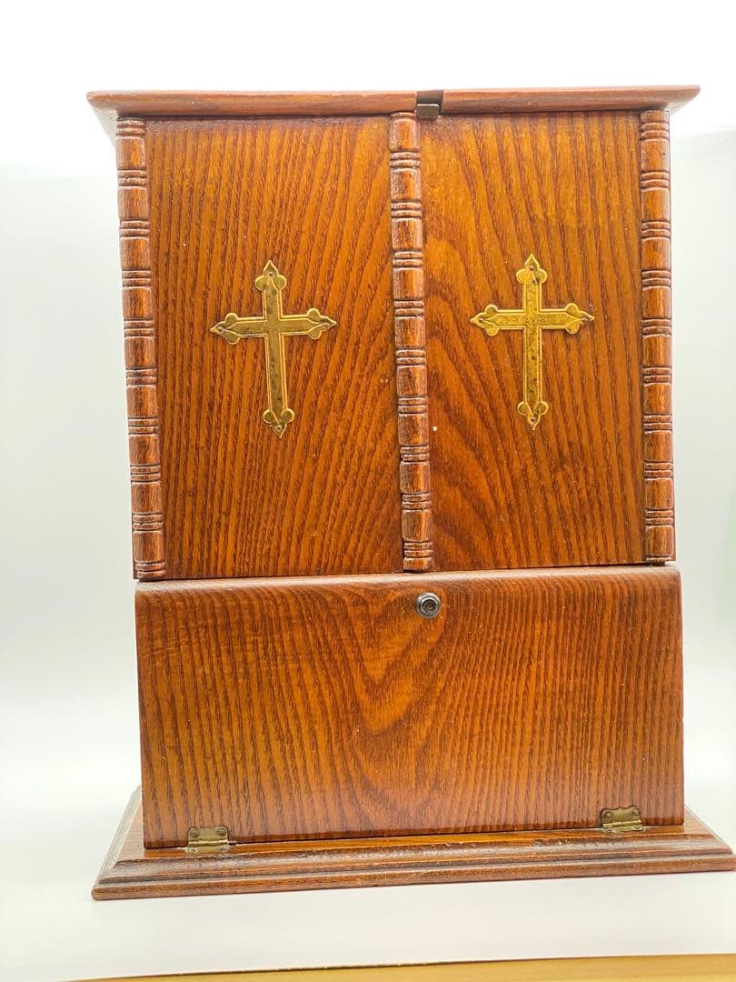 1890年代 カトリック聖具 Sick Call Outfit 縦型祭壇