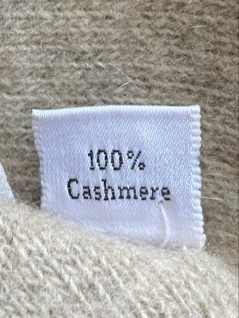 【美品】COACHダークブラウン レザーカシミヤ手袋L 専用箱付12時間以内発送