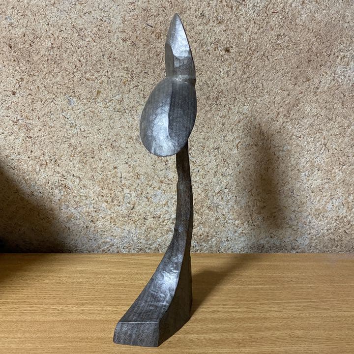 彫刻 木工 榎本勝彦 枯淡鵙