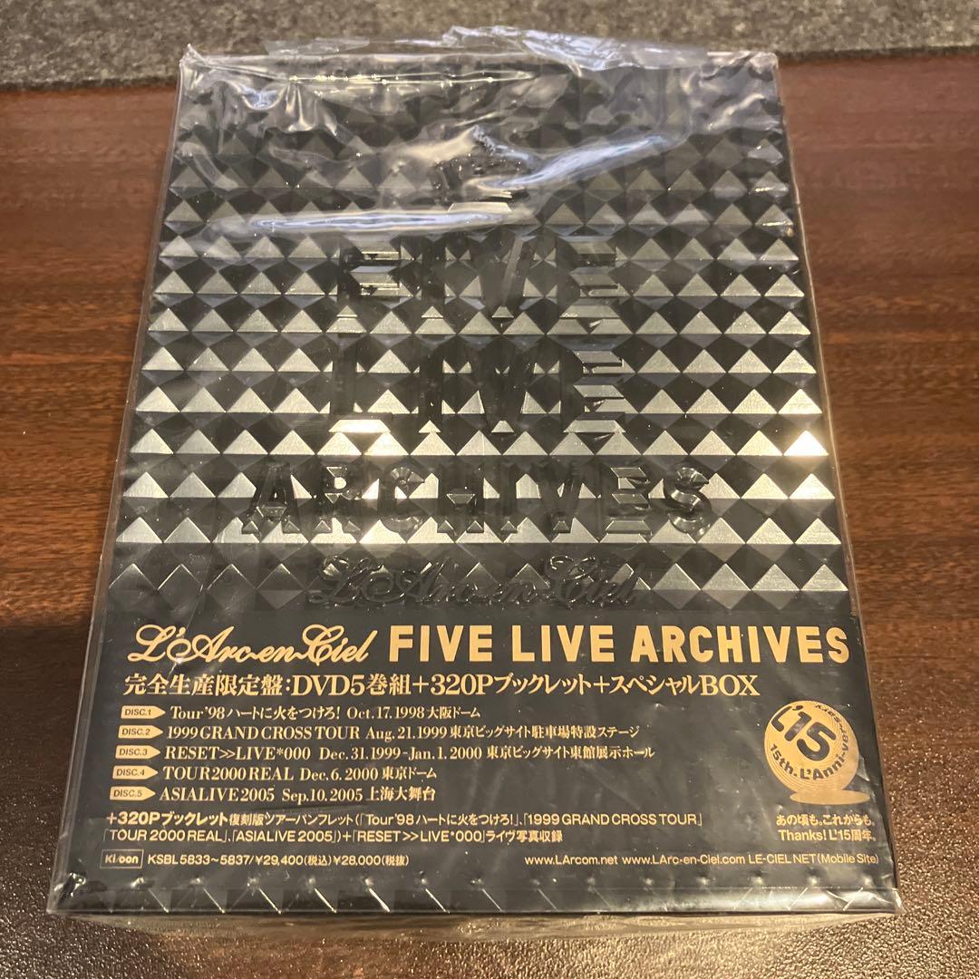 L'Arc～en～Ciel/FIVE LIVE ARCHIVES〈完全生産限定a