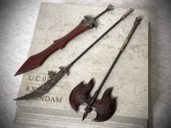 完成品　ダークソウル　黒騎士　武器セット　フィギュア　ガレージキット