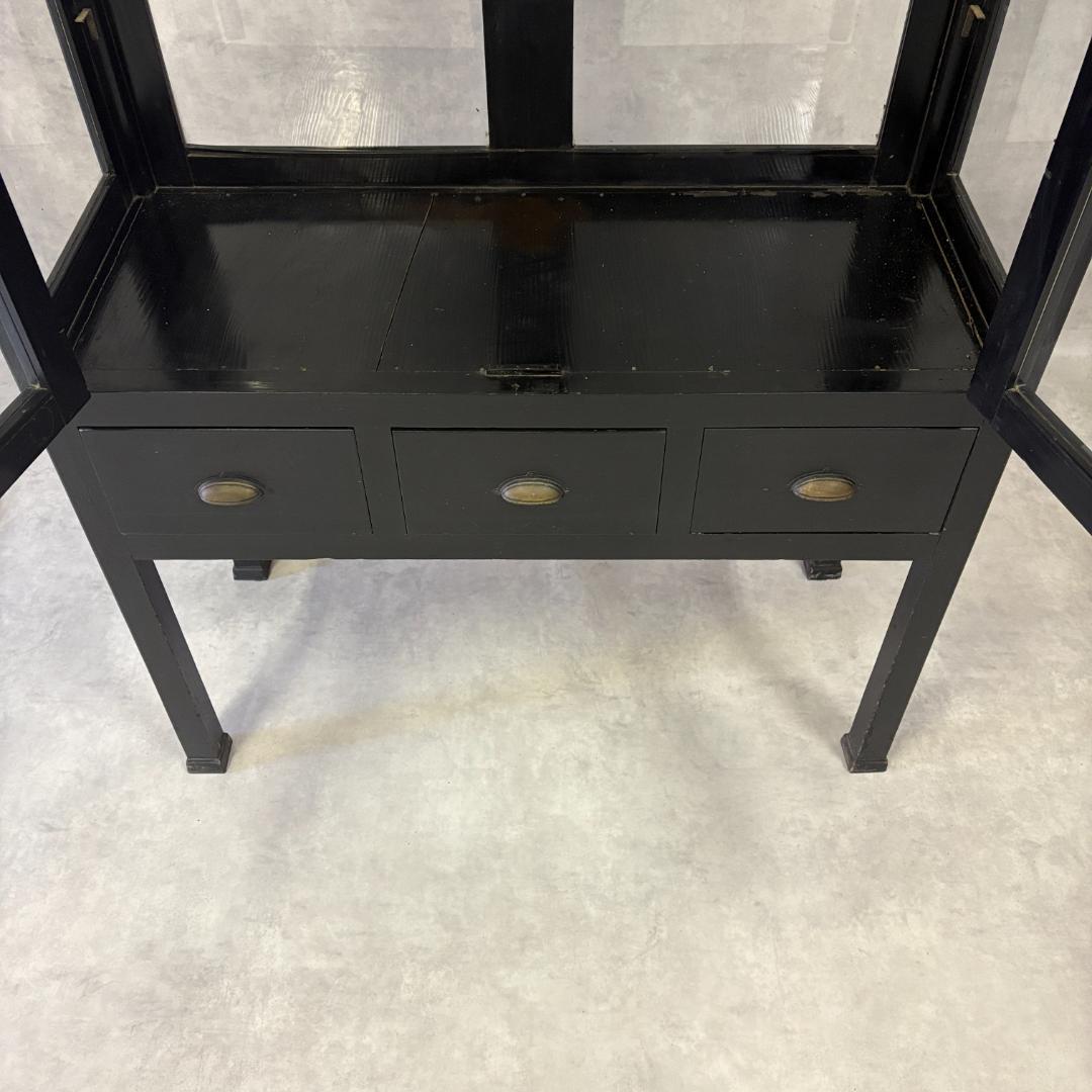 アンティーク　ケビントガラスケース