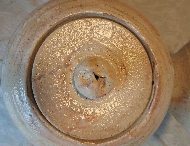 【特注品】志野焼 急須形置物 花瓶