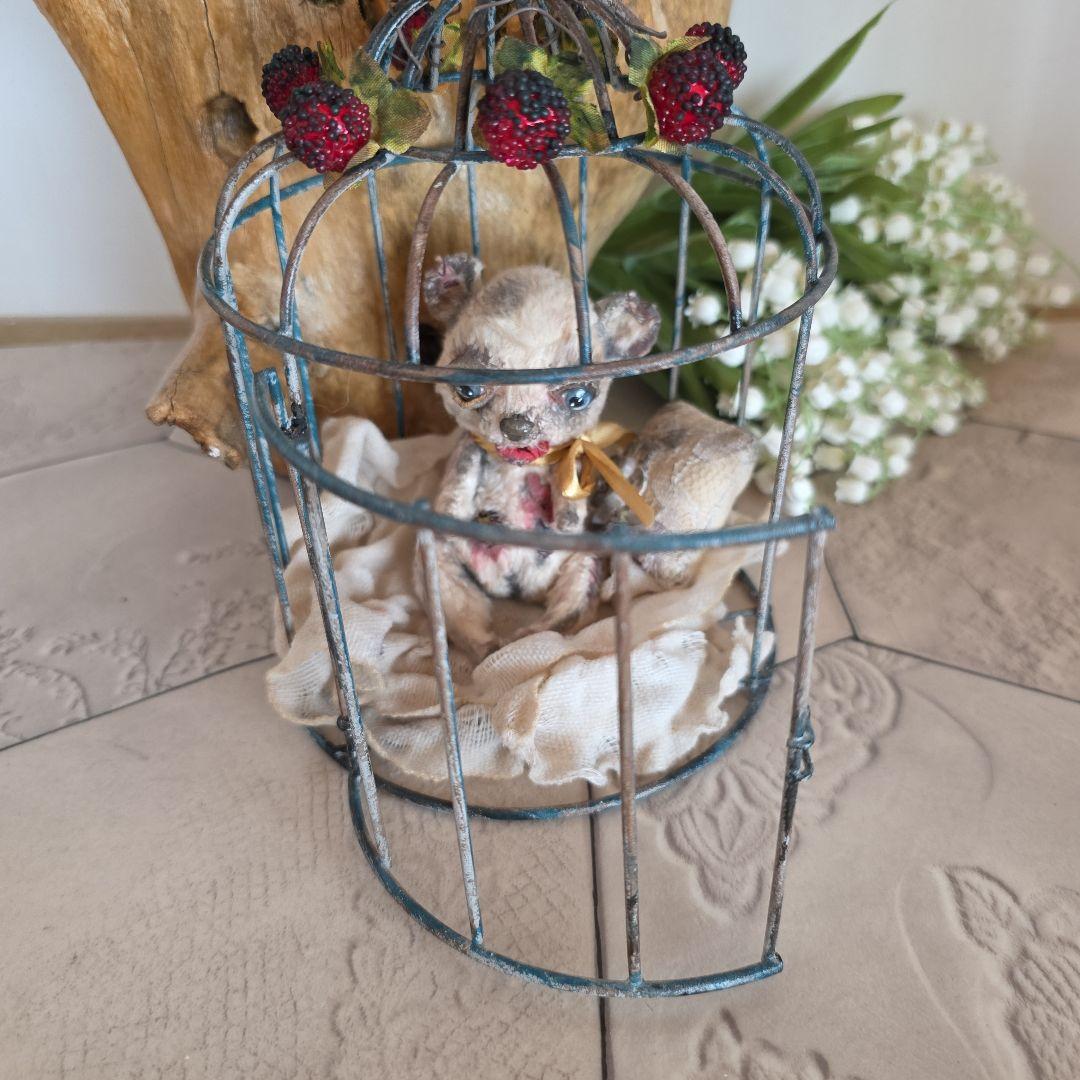 作家様　アーティストベア　退廃的　ダーク　ブロカント　テディベア　手のりサイズ