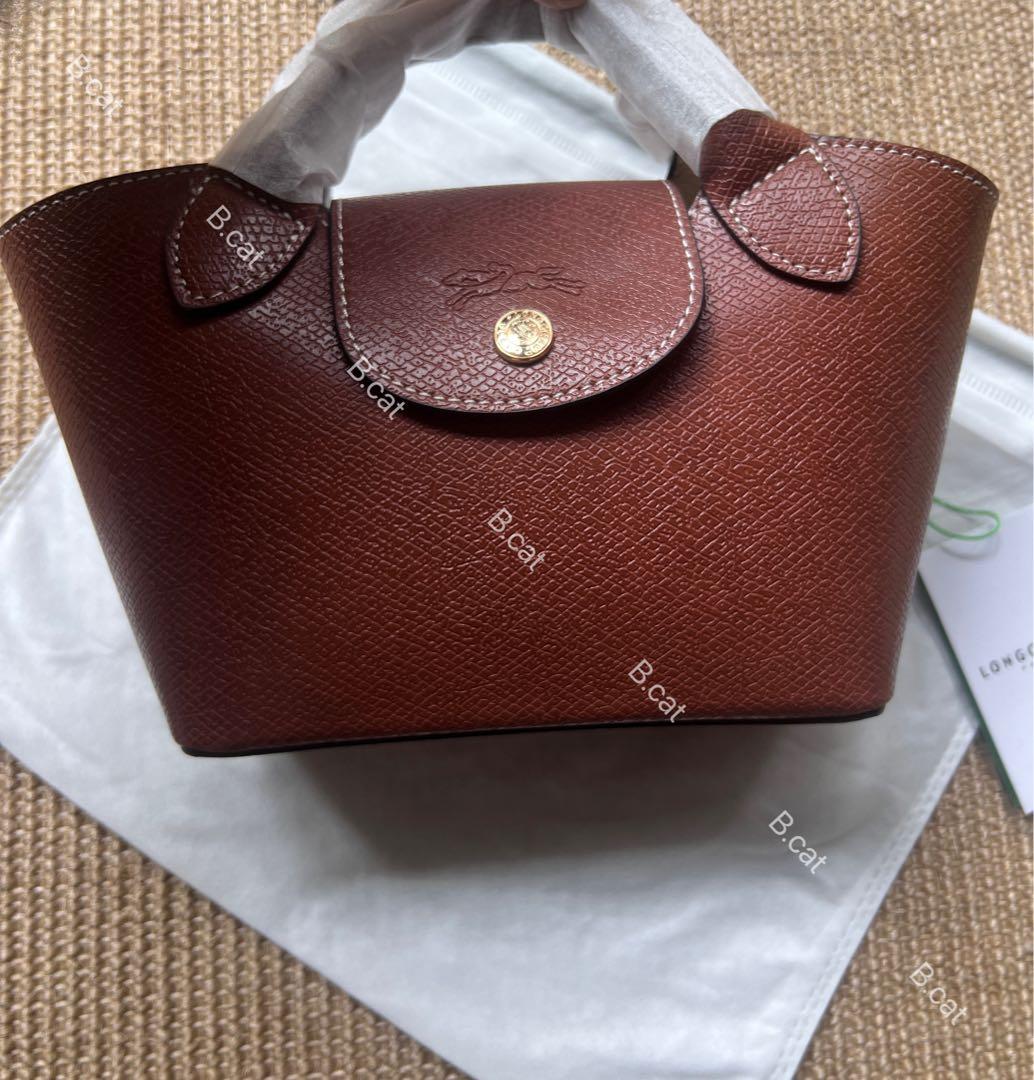 新シーズンLongchampエピュレ テクスチャードレザーミニバッbun