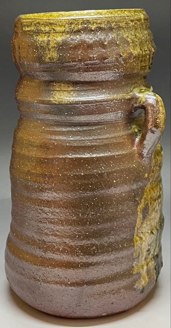 北大路魯山人　伊賀焼　伊賀釉　花入　共箱　i1191