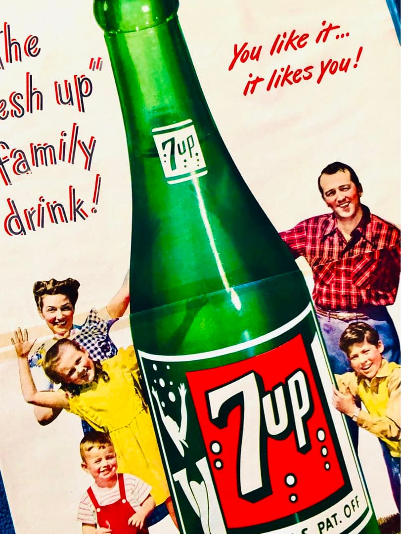 セブンアップ・vintage ７-up 1947年広告 コレクタブル