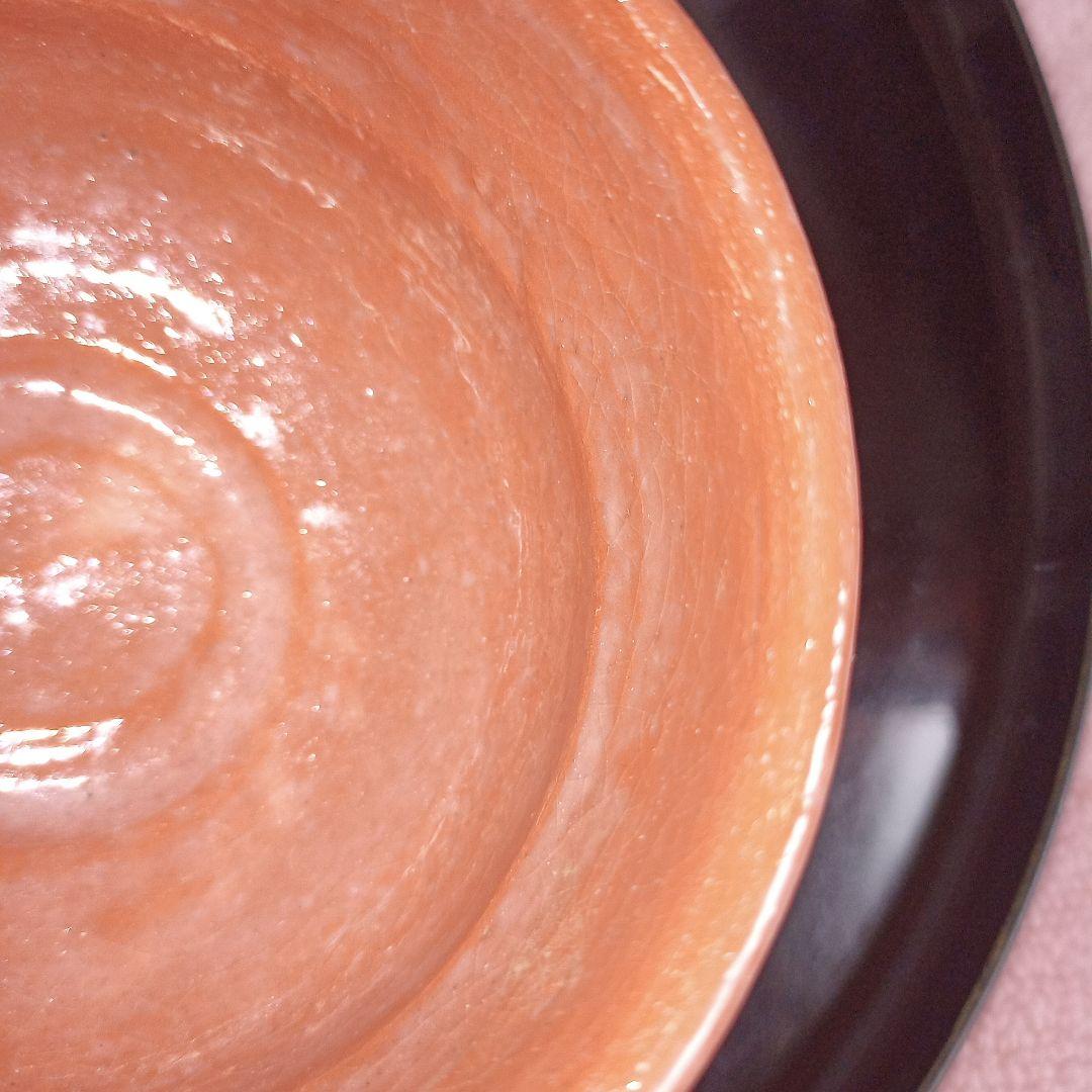 清水焼 抹茶 茶碗 樂入 楽入 窯 茶道具 茶道 陶芸品 骨董品 茶碗 桜 吉村