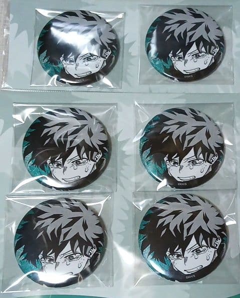 僕のヒーローアカデミア 緑谷出久 emotions 缶バッジ 6点