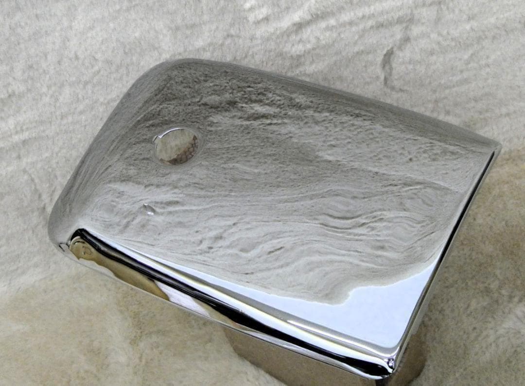 ★ホーク タンク 蓋 角タンク用　メッキ/タンクカバーCB250T CB400T