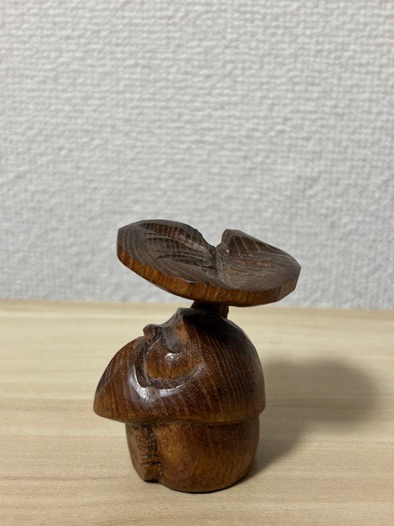 【希少】　木彫り　あとぐちさん作品　コロポックル