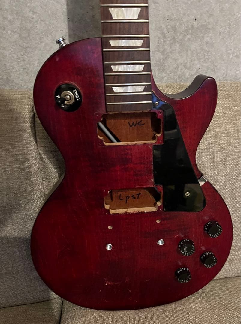 Gibson Les Paul Studio Wine Redネック折れ