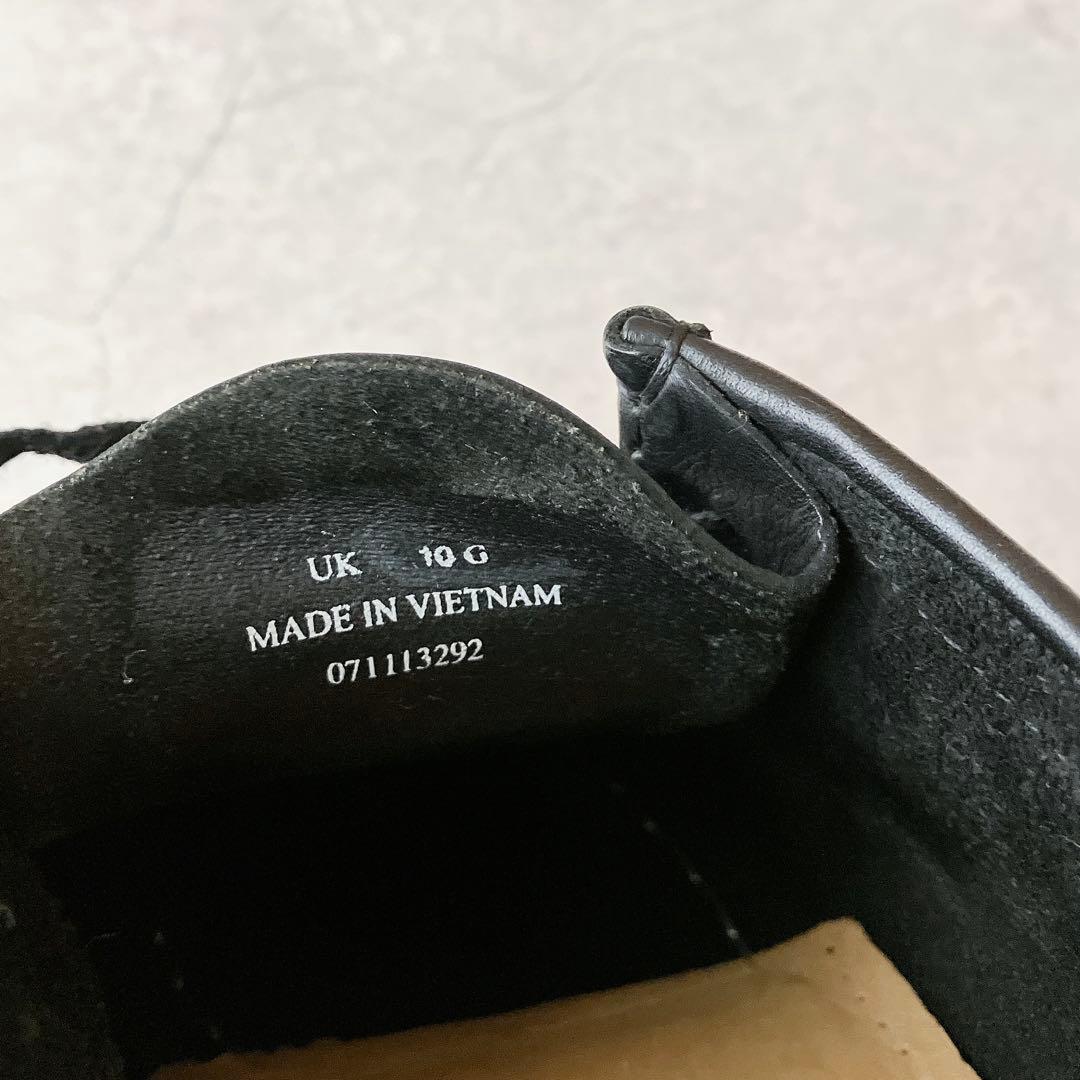 Clarks Originals ワラビー ブラックレザー モカシン 10G