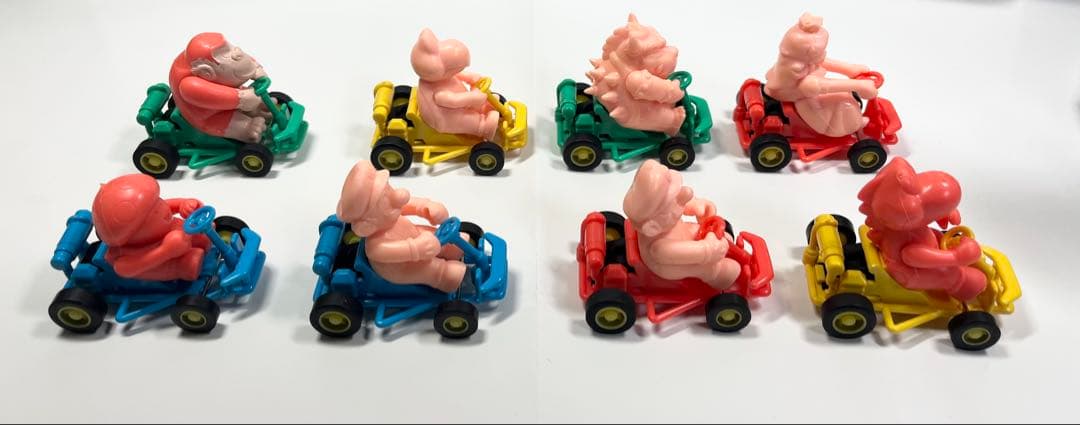 マリオカート　フィギュア　塩ビ　プルバック　マリオ　レトロ