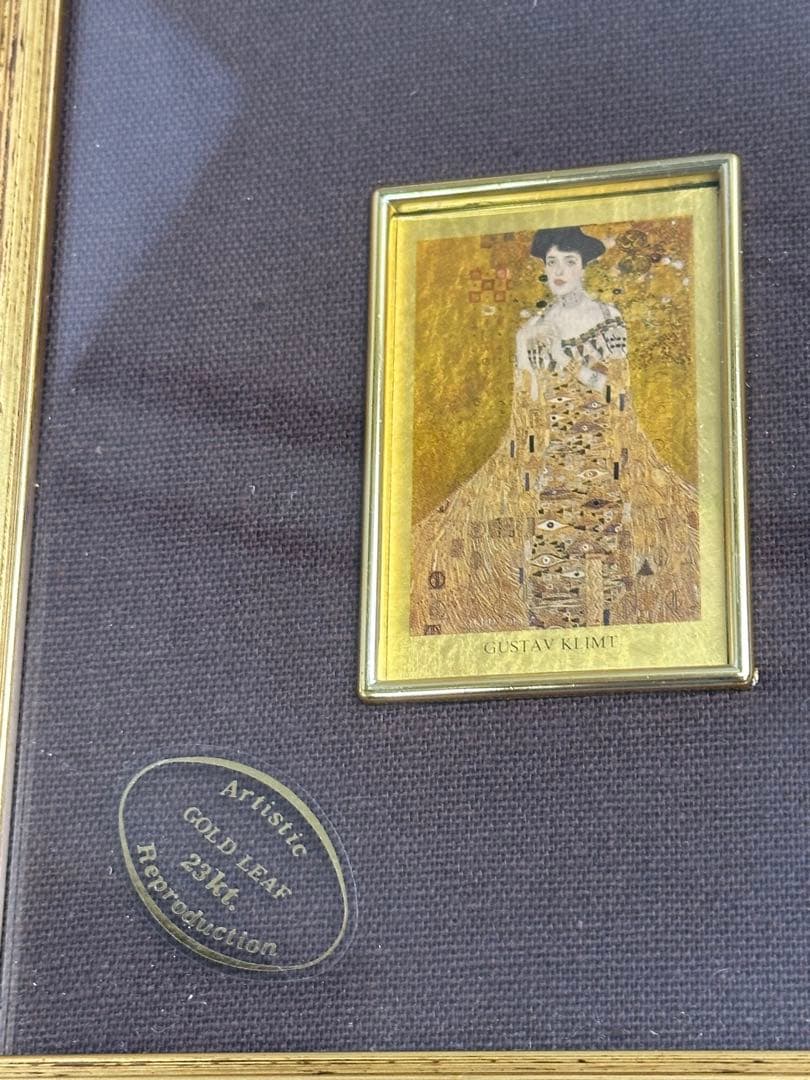グスタフ・クリムト 3Dアート 額縁 ゴールド