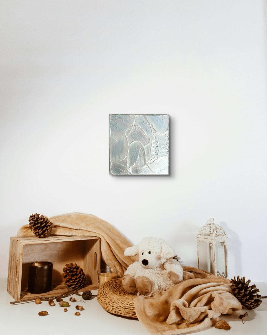 再生Ⅱ / テクスチャーアート 18×18㎝ S0 原画1点のみ モダンアート