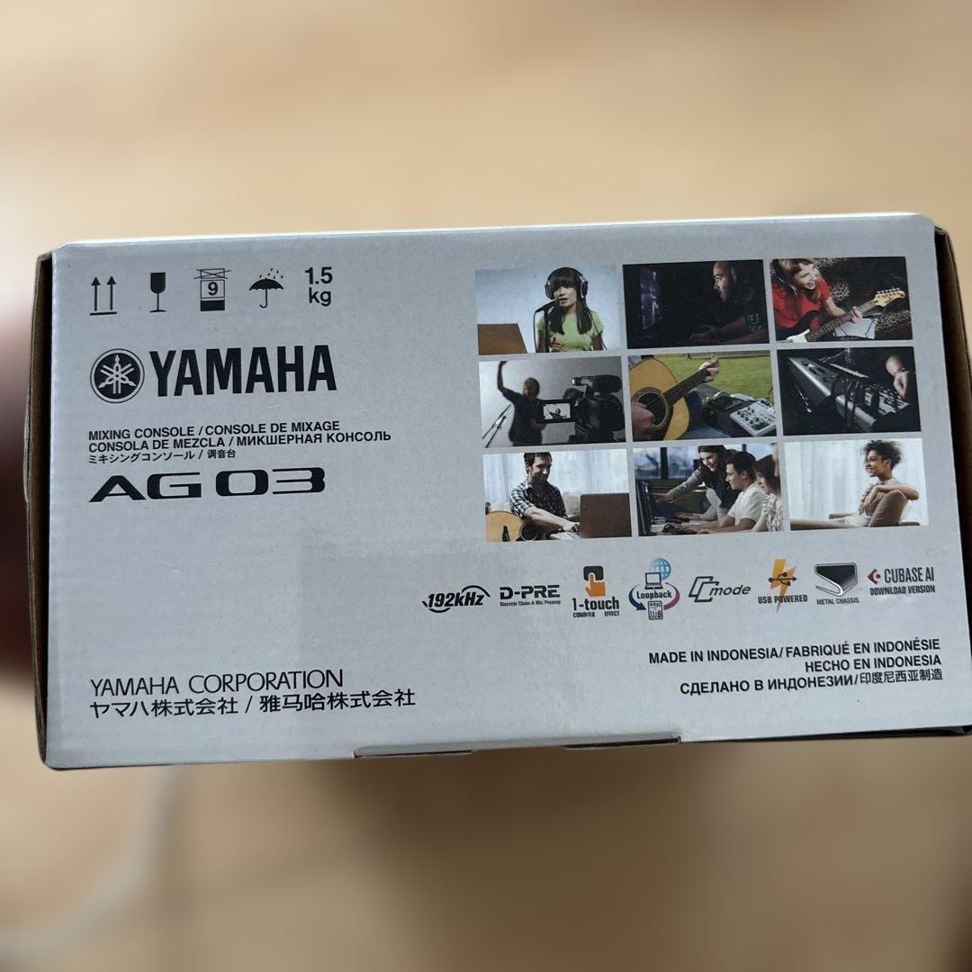 【美品】YAMAHA AG03 ミキシングコンソール オーディオインターフェース