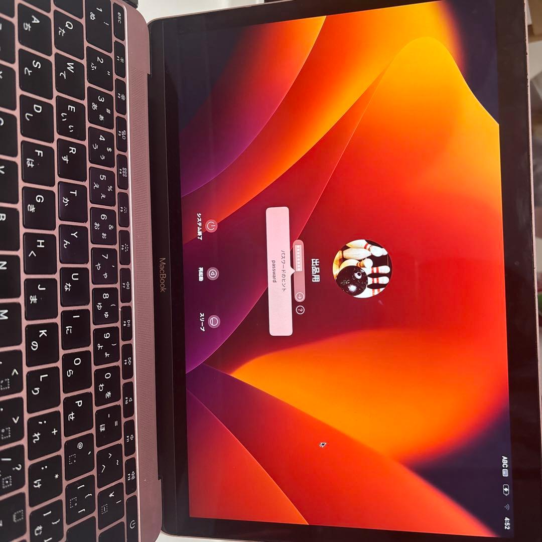 【充電回数　625回】MacBook 12インチ(Mid2017）