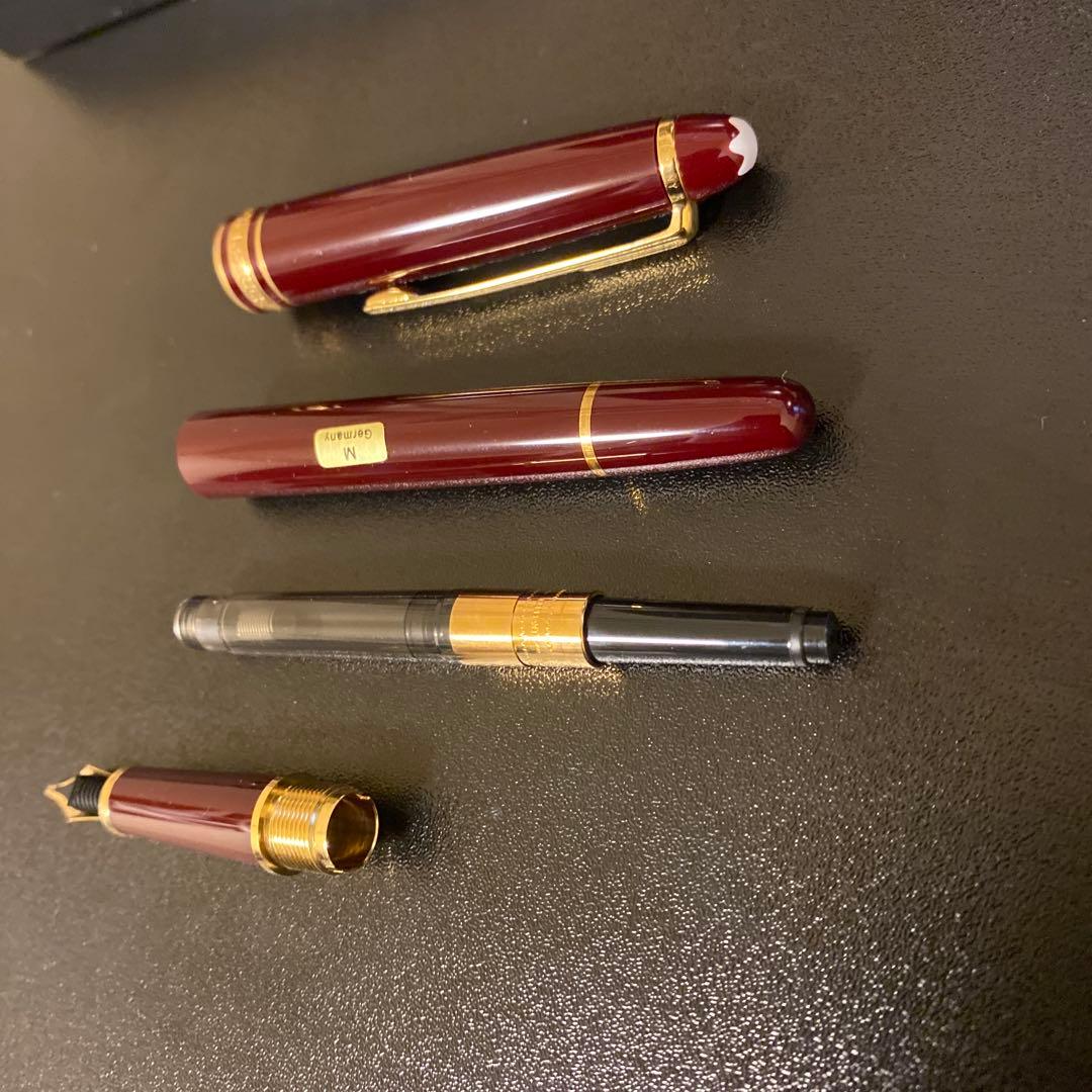 モンブラン マイスターシュテュック 144 万年筆 14Kペン先 ボルドー