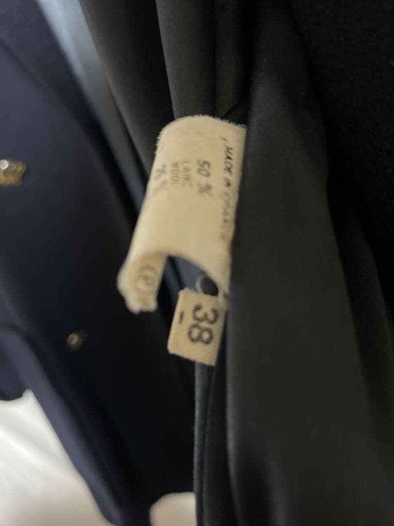 Burberry チェスター　ダブル　レディース　コート　金ボタン　ネイビー