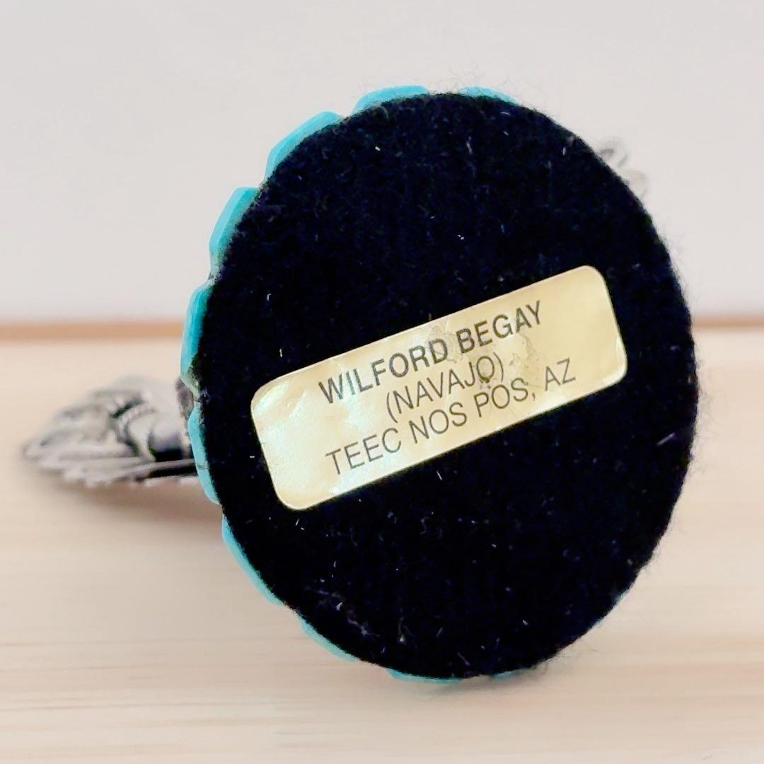 ナバホ族 スターリングシルバー カチナ イーグルダンサー シルバーターコイズ彫刻