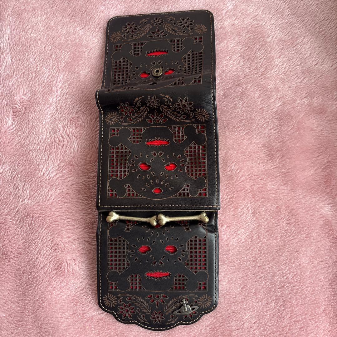 Vivienne Westwood スカルデザイン三つ折り財布