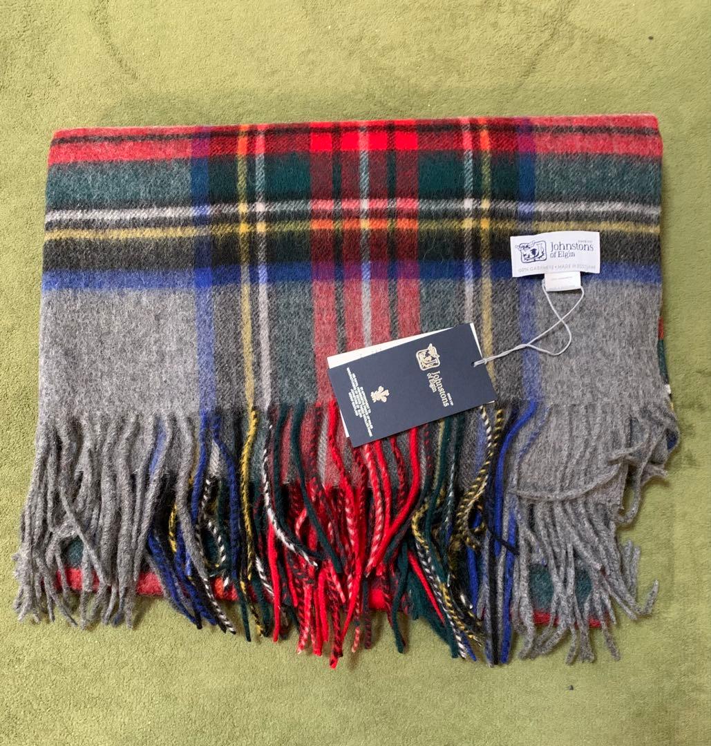 s*i様 ジョンストンズ大判　マフラー　スカーフ　グレースチュワートタータンチェ