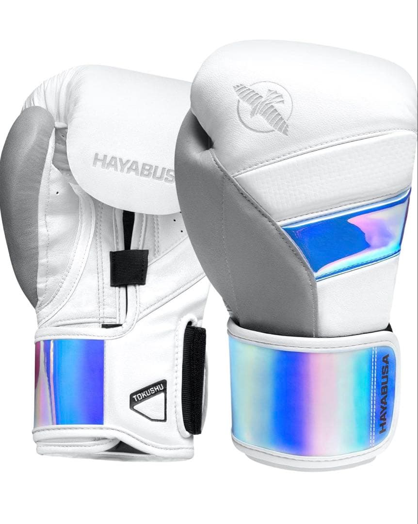 Hayabusa T3ボクシンググローブ 色 ホワイト/イリディセント