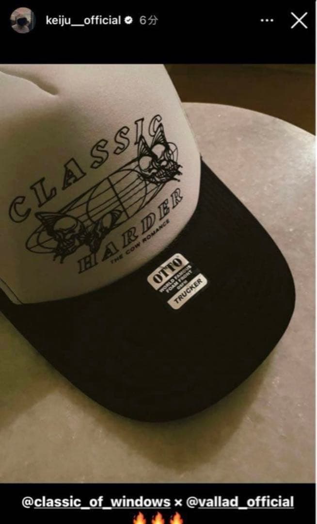 vallad × classic of window メッシュキャップ io