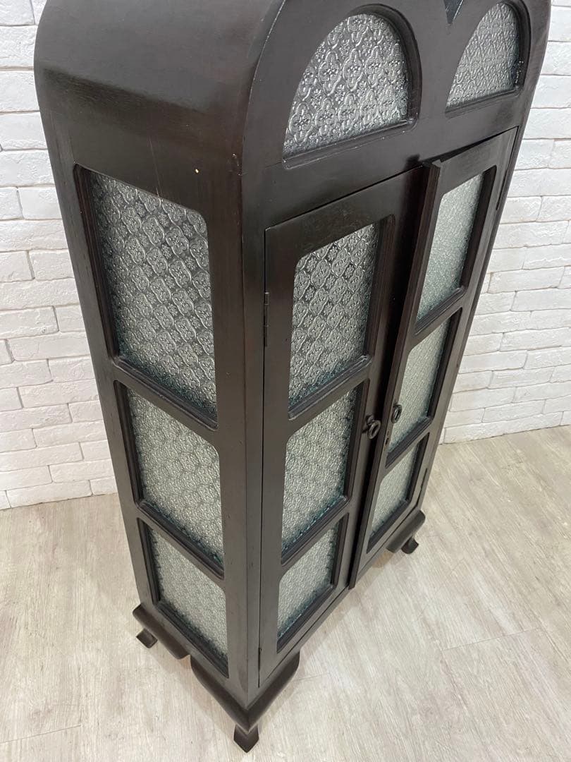 【東京都内23区配送無料】アンティーク　キャビネット　ガラスケース　ショーケース