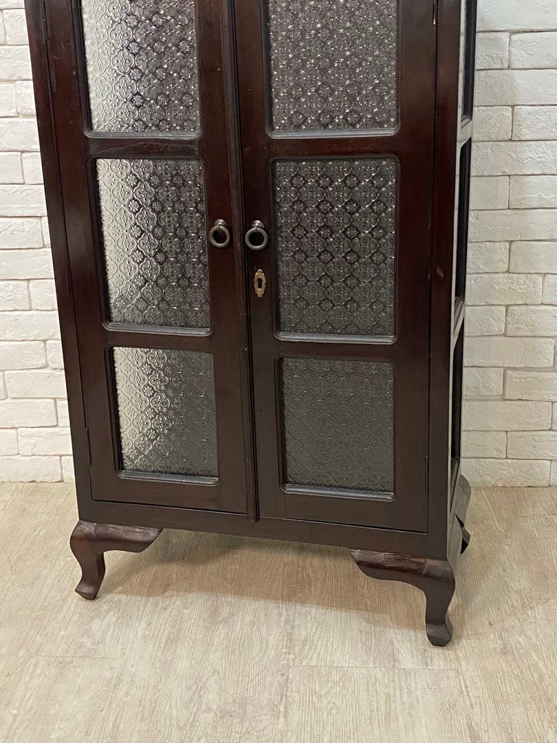 【東京都内23区配送無料】アンティーク　キャビネット　ガラスケース　ショーケース