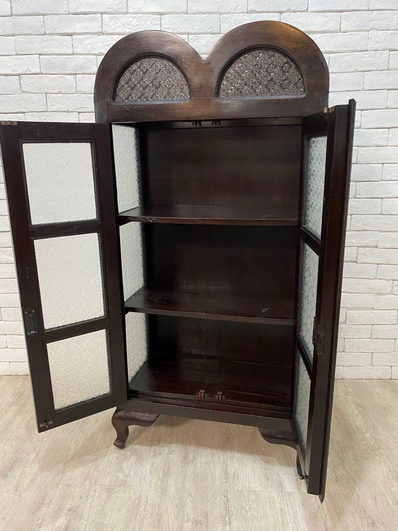 【東京都内23区配送無料】アンティーク　キャビネット　ガラスケース　ショーケース