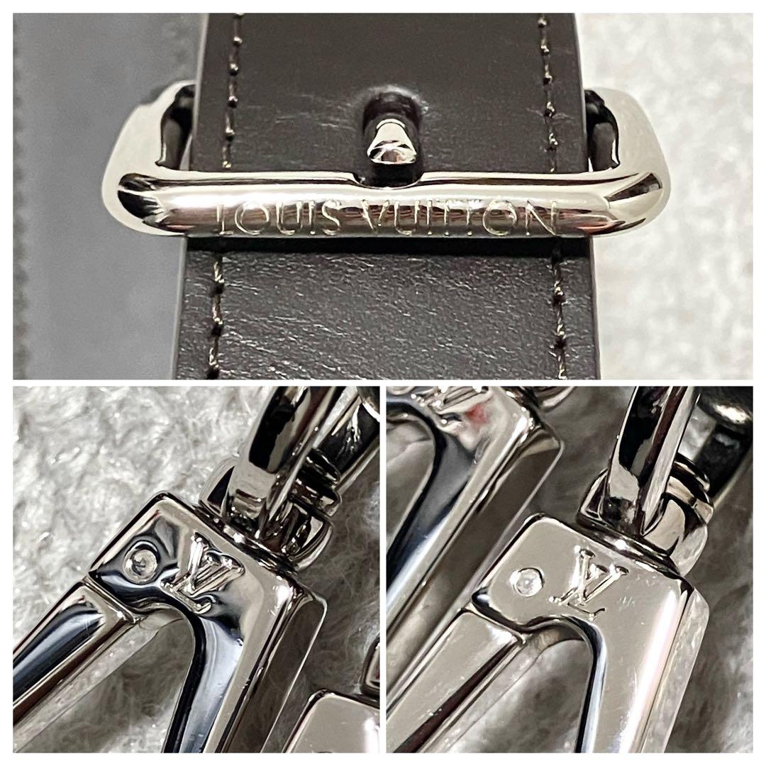 美品！ルイヴィトン［ショルダーストラップ］レザー　肩掛け　ロゴ型押し