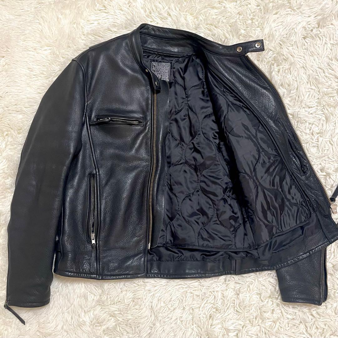 ✨極美品✨KADOYA シングルライダース ブラック ライナー付 XLサイズ