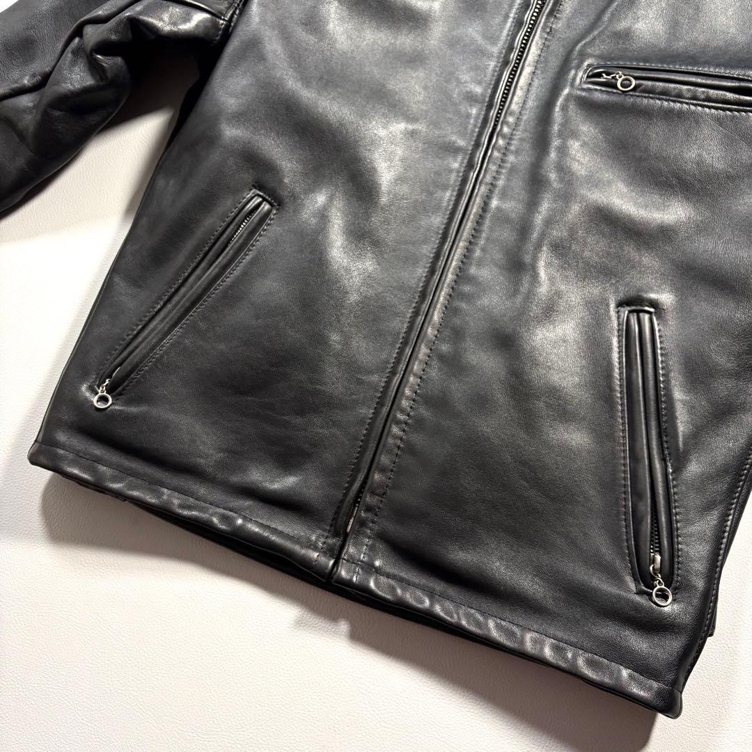 schott L相当 641 レザー ライダースジャケット USA ライナー
