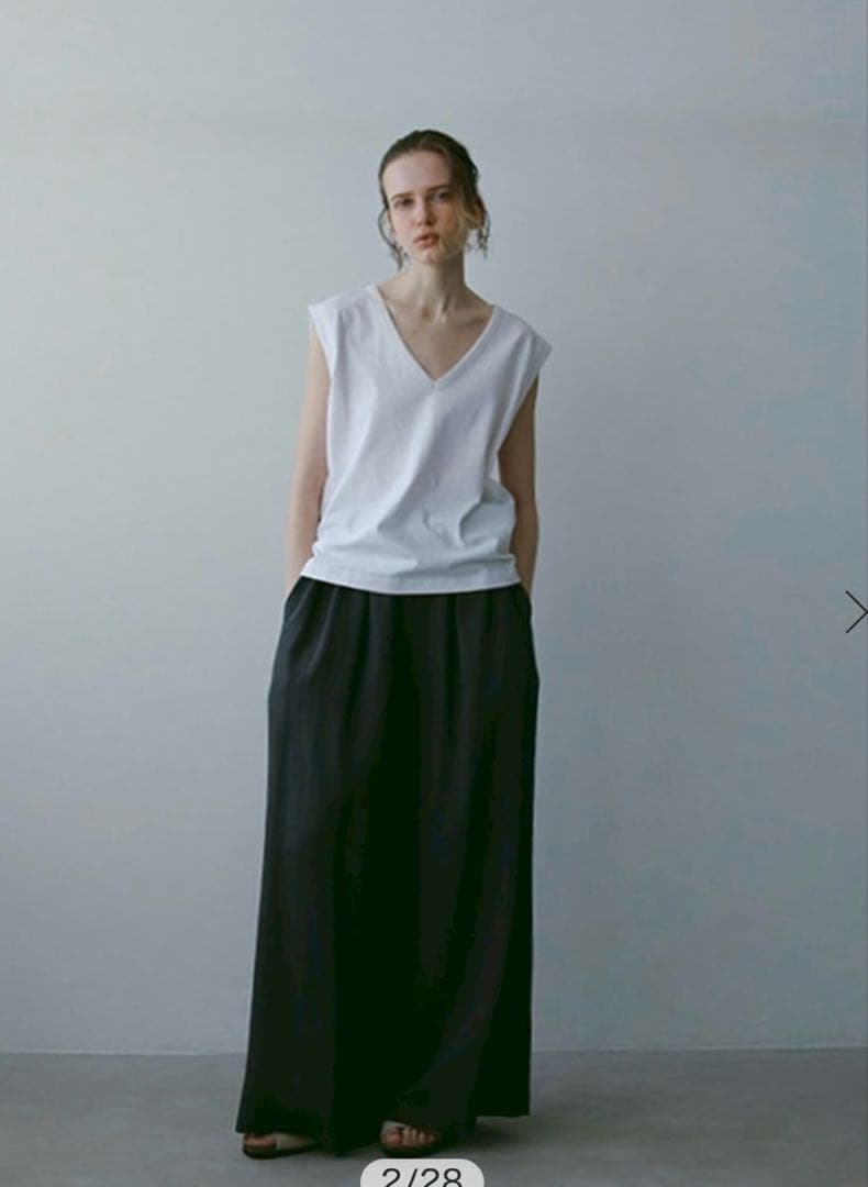 ETRE TOKYO ヘンプコットンスリーブレスタンクトップ