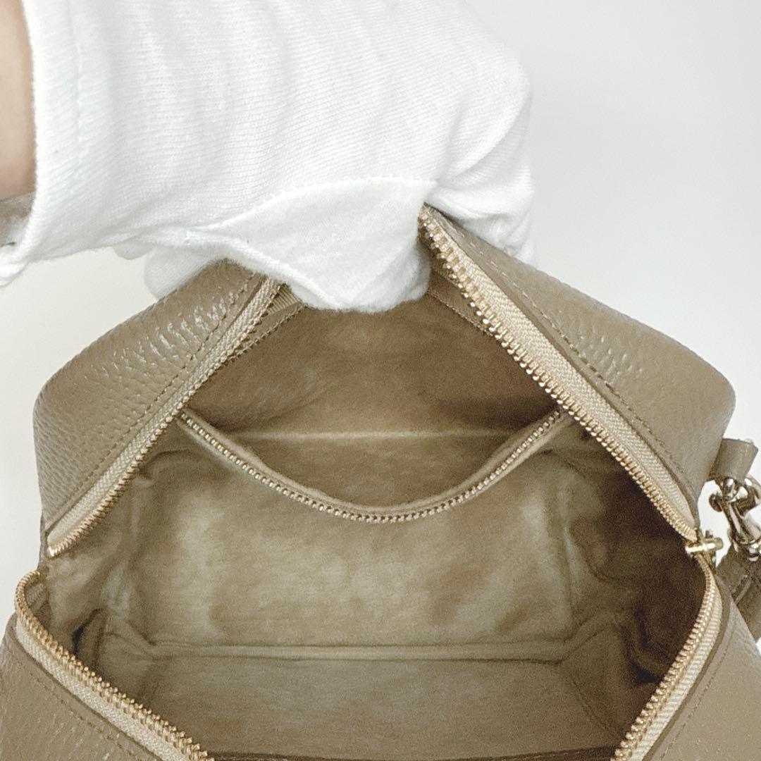 【人気商品】chiiiibag ワイドベルトショルダーボストンバッグ　グレージュ