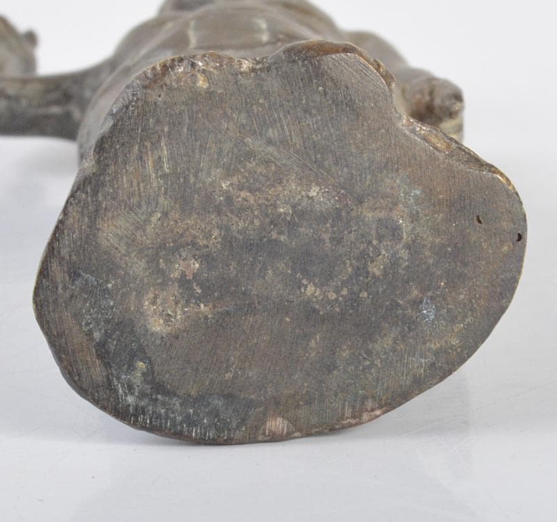 仏教美術　古銅　誕生仏　仏像　時代箱　D　R4270