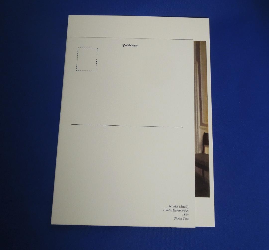 ❌美術館グッズ【7660】　大判ポストカード　室内（ハマスホイ）
