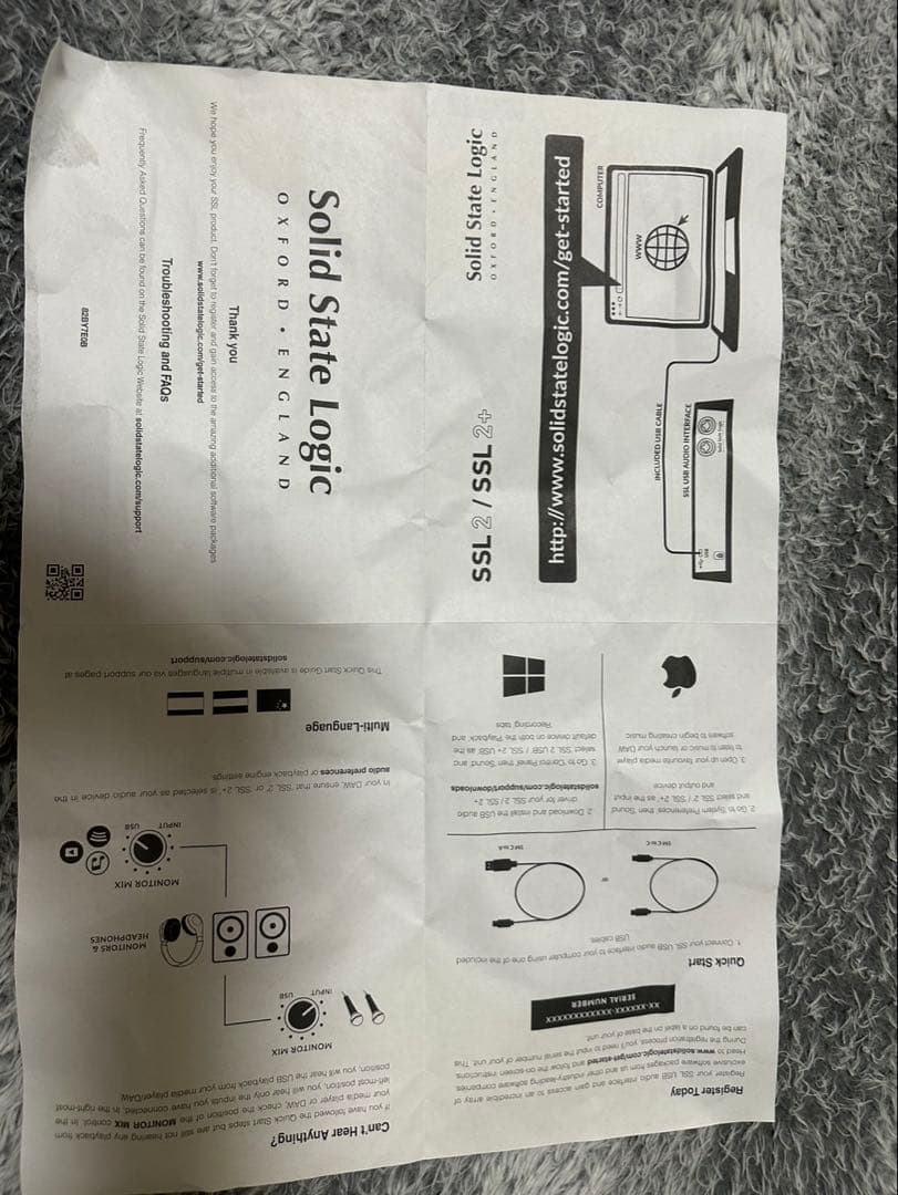Solid State Logic SSL2 USBオーディオインターフェース