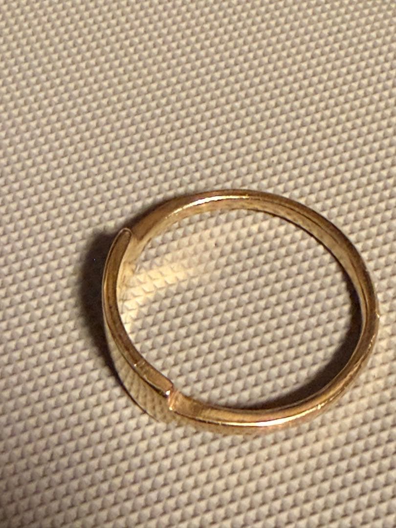 シグネット リング プレート k10 マテリアル系 約3g 約19号