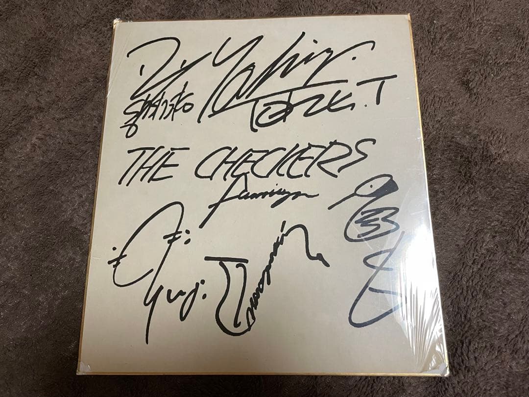 チェッカーズ 直筆サイン 色紙