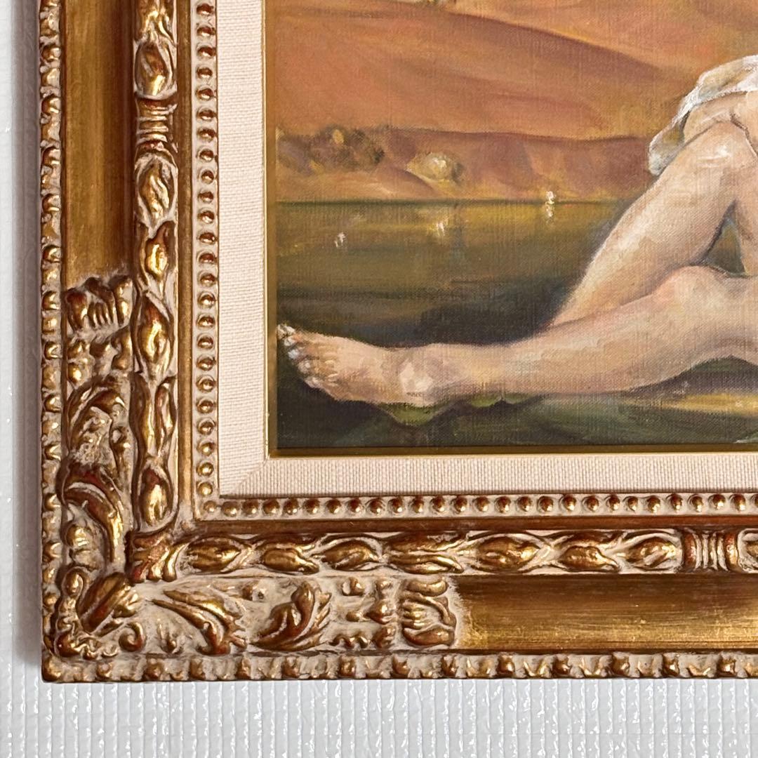 美術館収蔵画家 真野広 裸婦 美人画 油絵