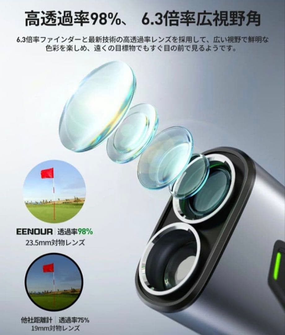 【】D45ゴルフ用レーザー距離計 EENOUR U1000ADL