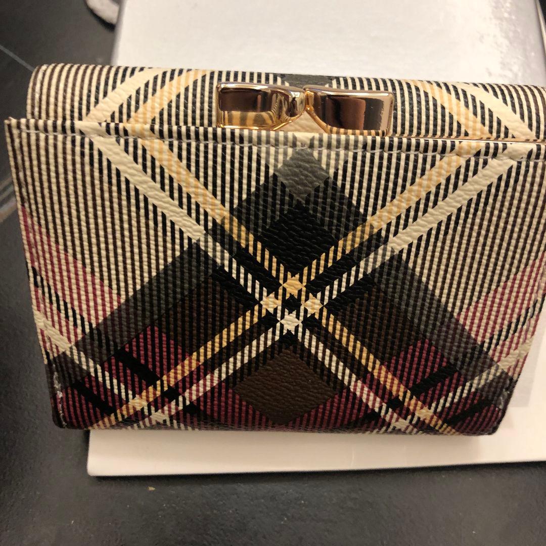 vivian westwoodチェック柄三つ折り財布